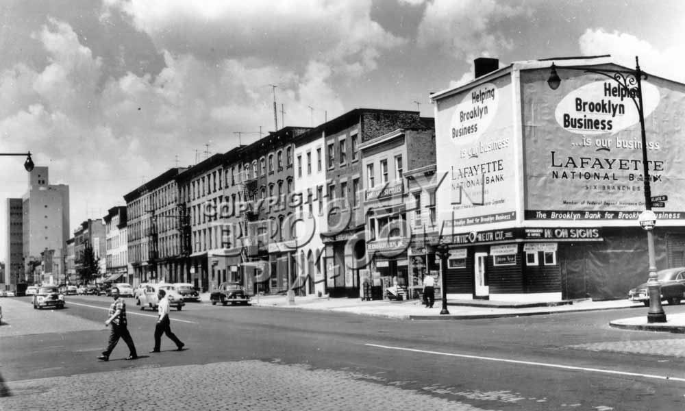 Atlantic Avenue looking west from Bond Street, 1959 Old Vintage Photos and Images