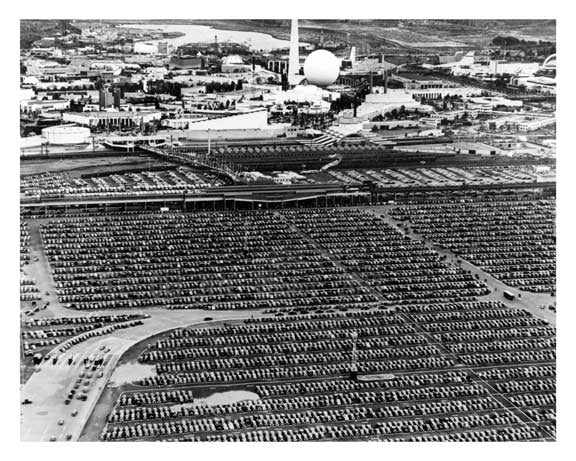 Auto Jam at Worlds Fair 1939 - Flushing - Queens - NYC Old Vintage Photos and Images