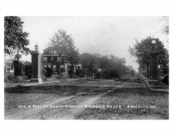 Ave J - East of Ocean Parkway - Midwood Manor Old Vintage Photos and Images