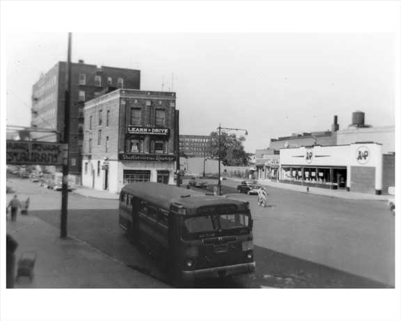 Ave M Brighton Bus Line - Midwood - Brooklyn, NY 1952 Old Vintage Photos and Images