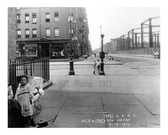 Avenue C & East 14th Street Alphabet City - Manhattan - New York, NY 1916 Old Vintage Photos and Images