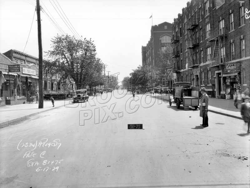 Avenue C looking east from McDonald Avenue, 1929 Old Vintage Photos and Images