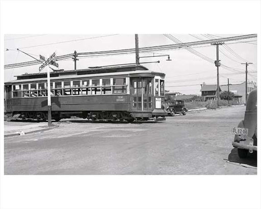 Avenue L Canarsie Trolley 1941 - Brooklyn NY Old Vintage Photos and Images
