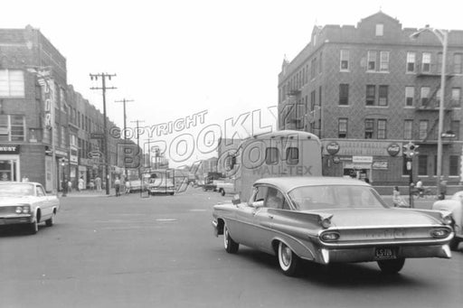 Avenue U looking west at Ocean Avenue, 1964 Old Vintage Photos and Images