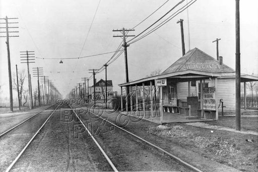 Avenue U station on the Brighton Line looking north, 1901 Old Vintage Photos and Images