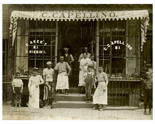 Bakery Capellino 81 Sullivan Little Italy 1915 Old Vintage Photos and Images