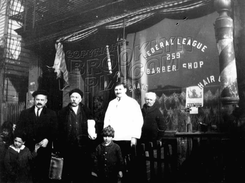 Barber shop near Washington Park baseball field, 259 Fourth Avenue, 1919 Old Vintage Photos and Images