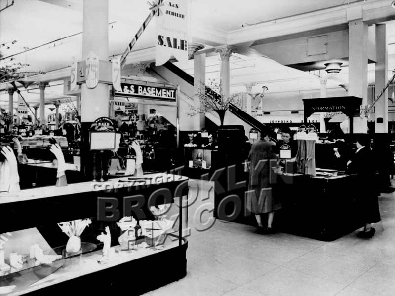 Basement of Abraham & Straus department store, 1940 Old Vintage Photos and Images