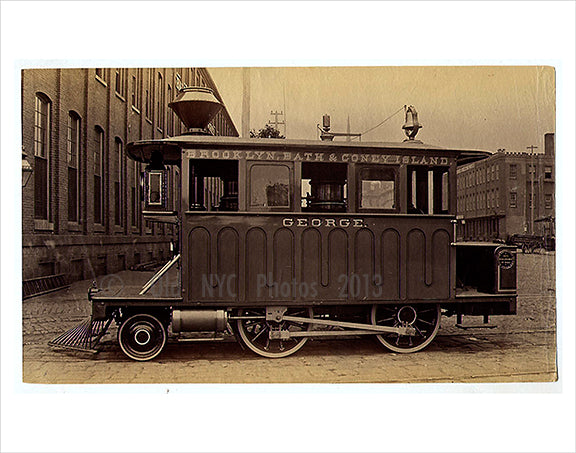 Bath Beach & Coney Island Trolley Line Brooklyn NY Old Vintage Photos and Images