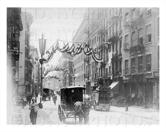 Baxter St near Grand St Little Italy Manhattan NYC 1910 Old Vintage Photos and Images