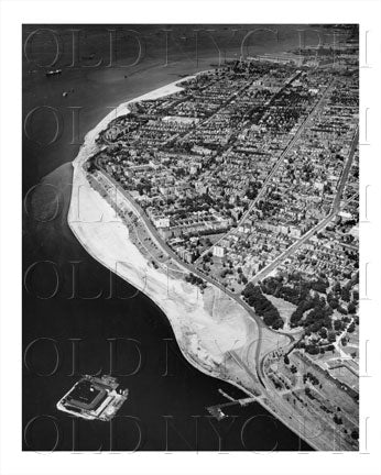 Bay Ridge Aerial Shot Brooklyn, NYC Old Vintage Photos and Images