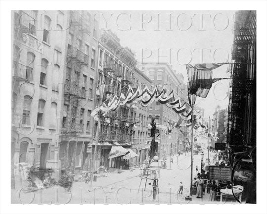 Bayler St from Canal St Manhattan NYC Old Vintage Photos and Images