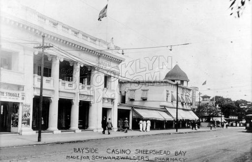 Bayside Casino, Emmons Avenue at Ocean Avenue, where Lundy's is now, 1914 Old Vintage Photos and Images
