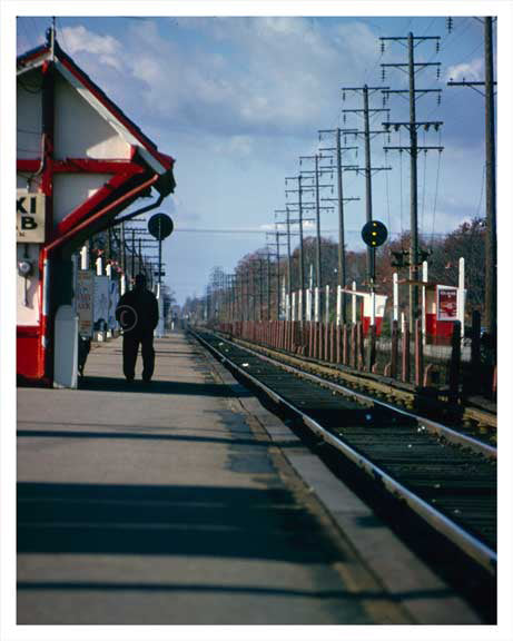 Bellmore LIRR Train Station 1963 - Long Island NY Old Vintage Photos and Images