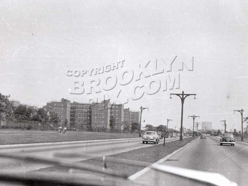 Belt Parkway - only two lanes each way! Near Bay Parkway exit, c.1950