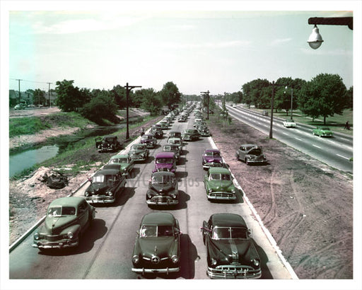 Classic Cars along the Belt Parkway 1953 Old Vintage Photos and Images