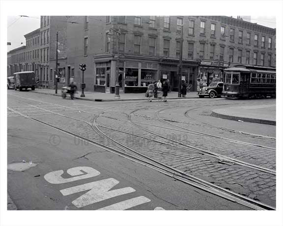 Bergen Street looking north toward 5th Avenue - Park Slope  - 1941 - Brooklyn NY Old Vintage Photos and Images