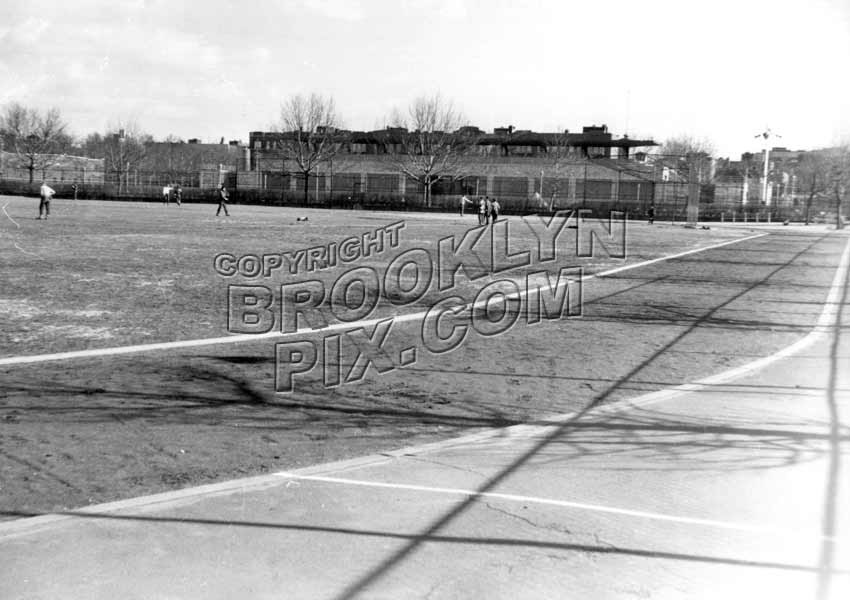 Betsy Head Playground looking east from Livonia Avenue and Douglass Street, 1952 Old Vintage Photos and Images