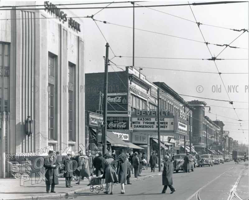Beverly Theater, Church Avenue east of McDonald Avenue, Kensington, 1947 Old Vintage Photos and Images