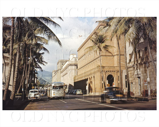 Bishop Street Honolulu, Hawaii Old Vintage Photos and Images