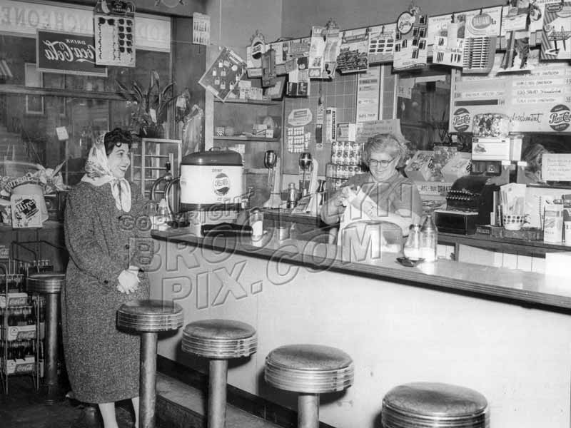 Blackman's Luncheonette, 1502 Eighth Avenue, c.1955 Old Vintage Photos and Images