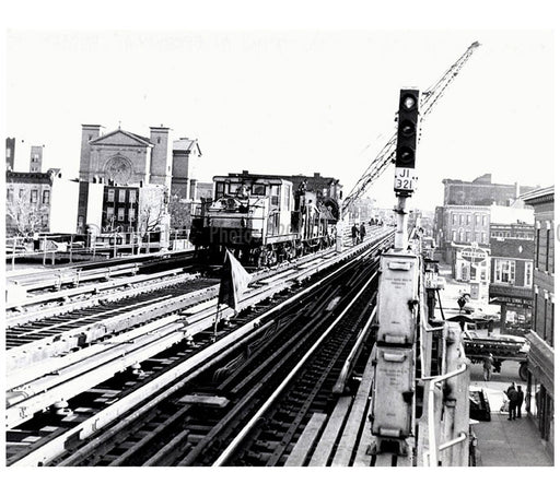 BMT workers at Broadway & Chauncy 1963 Old Vintage Photos and Images