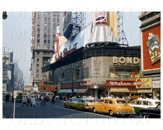 Bond Times Square Manhattan, NYC 1946 Old Vintage Photos and Images