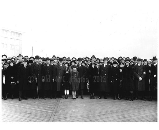 Borough President Riegelmann &  cabinet members at opening ceremonies 1922 Old Vintage Photos and Images