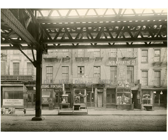 Bowery - between Houston & 1st Street  1915 Old Vintage Photos and Images