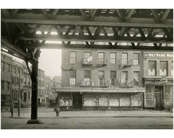 Bowery - east side - at 2nd Street 1915 Old Vintage Photos and Images