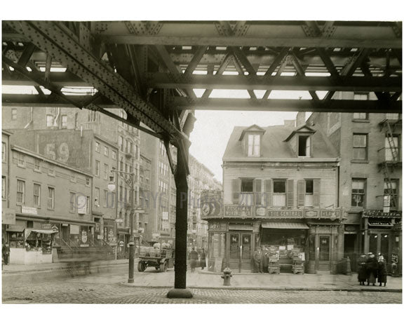 Bowery East Side - at 4th Street 1915 Old Vintage Photos and Images