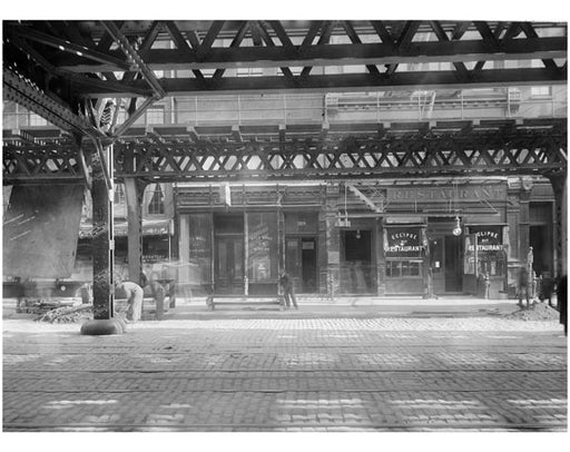 Bowery - east side - between 1st & 2nd streets  1915 Old Vintage Photos and Images