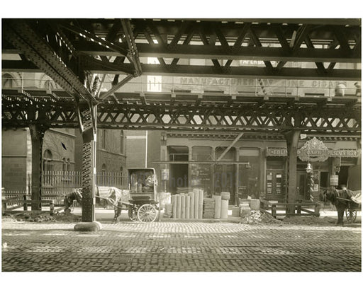 Bowery - east side - between 2nd & 3rd Street 1915 Old Vintage Photos and Images
