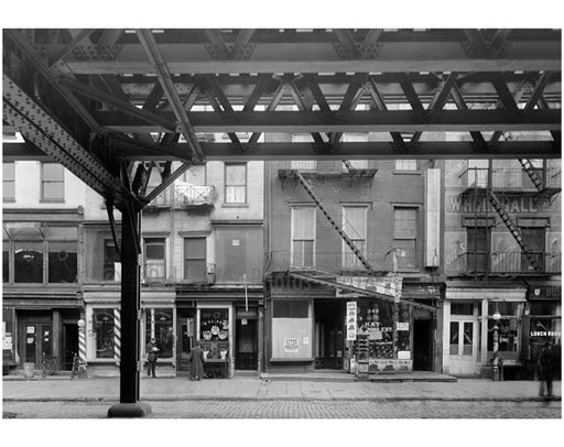 Bowery - East Side - between 3rd & 4th Streets Nov 1915 Old Vintage Photos and Images