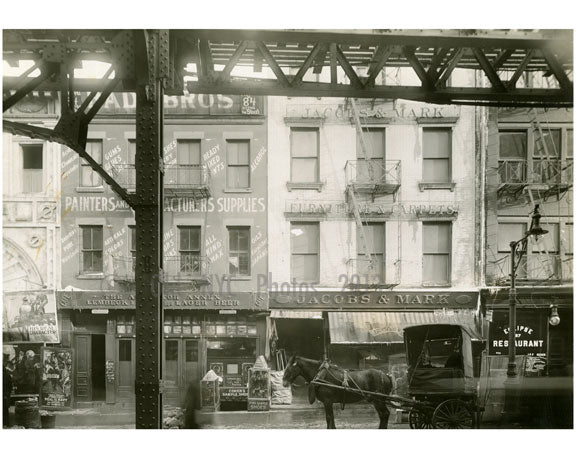 Bowery - east side - between Hester & Canal Street 1915 Old Vintage Photos and Images