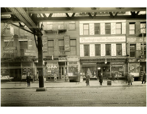 Bowery - east side - between Rivington & Delancey Street January 1916 Old Vintage Photos and Images