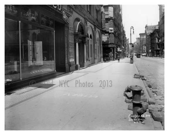 Broadway   1912 - Tribeca Downtown Manhattan NYC Old Vintage Photos and Images