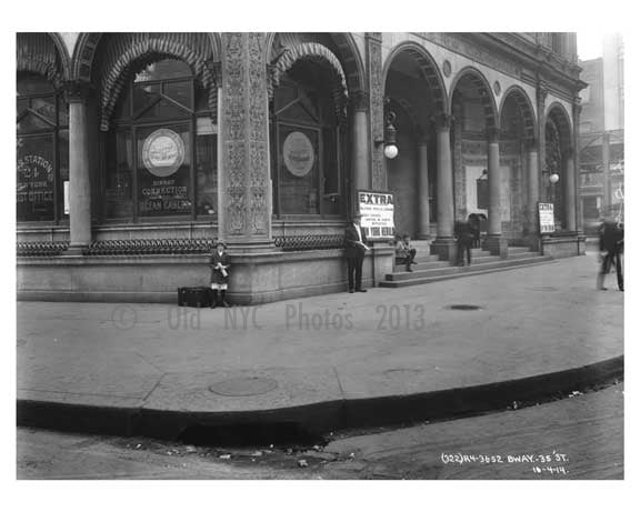 Broadway & 36th Street - Midtown Manhattan - NY 1914 A Old Vintage Photos and Images