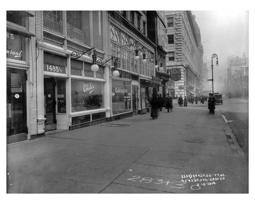 Broadway  & 42nd Street - Midtown Manhattan - NY 1914 B Old Vintage Photos and Images