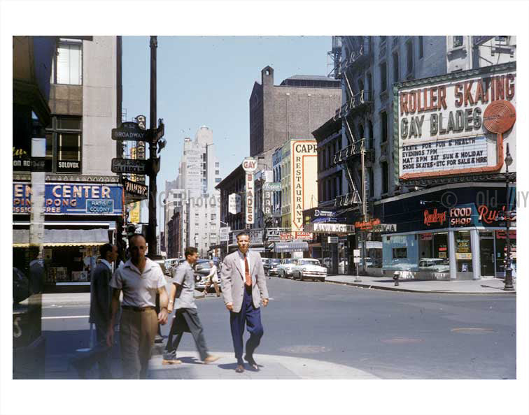 Broadway & 52nd Street - Midtown Manhattan Old Vintage Photos and Images