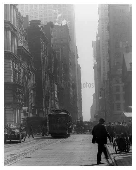 Broadway & Barclay Street - Downtown Manhattan - NYC 1914 B Old Vintage Photos and Images
