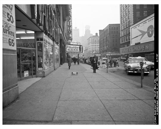 Broadway between 50th & 51st Streets - Midtown Manhattan Old Vintage Photos and Images