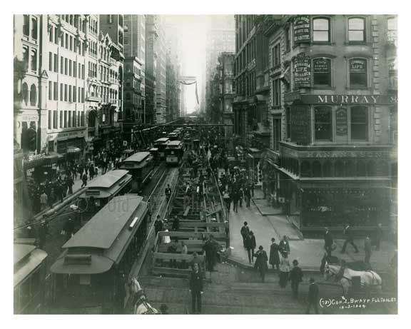 Broadway & Fulton Manhattan 1904 Old Vintage Photos and Images