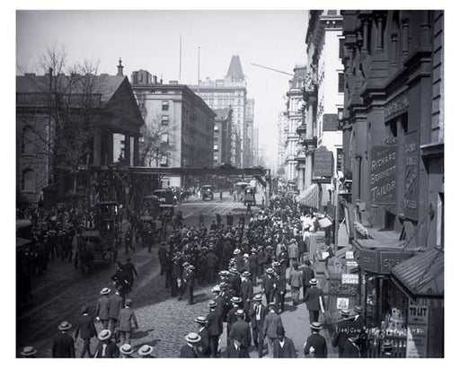 Broadway & Fulton St. Financial District  1903 New York, NY A Old Vintage Photos and Images