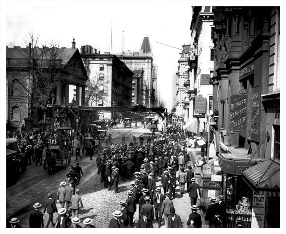 Broadway & Fulton Street 1903 Old Vintage Photos and Images