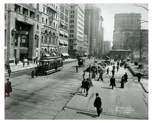 Broadway & Mail Street 1912 - Financial District Downtown Manhattan NYC A Old Vintage Photos and Images