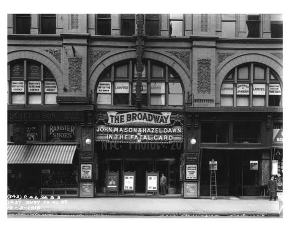 Broadway - Midtown Manhattan - 1915 Old Vintage Photos and Images