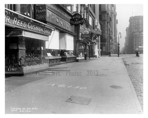 Broadway & Murray  Street 1912 - Tribeca Manhattan NYC B Old Vintage Photos and Images