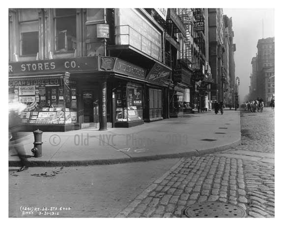 Broadway & Murray  Street 1912 - Tribeca Manhattan NYC C Old Vintage Photos and Images