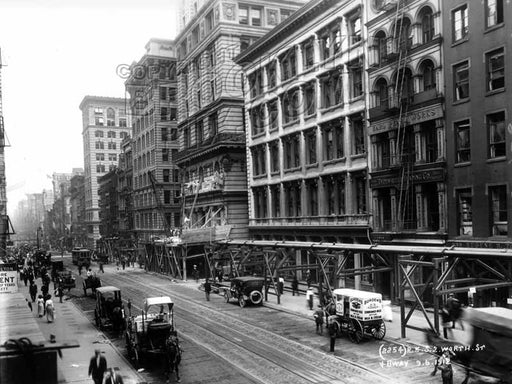 Broadway, north from Worth Street, 1912 Old Vintage Photos and Images